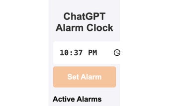 ChatGPT Alarm Clock