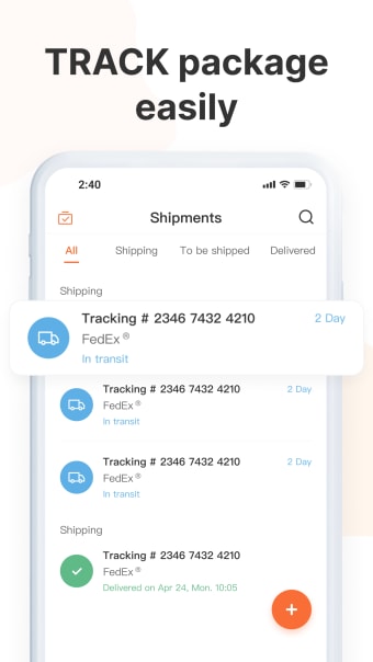 Package Delivery Tracker App