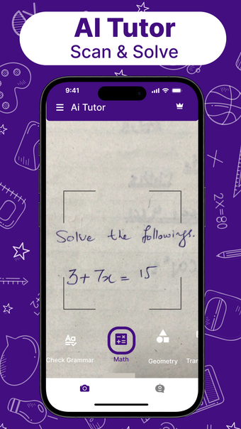 Ai Tutor : Math Solver  Help