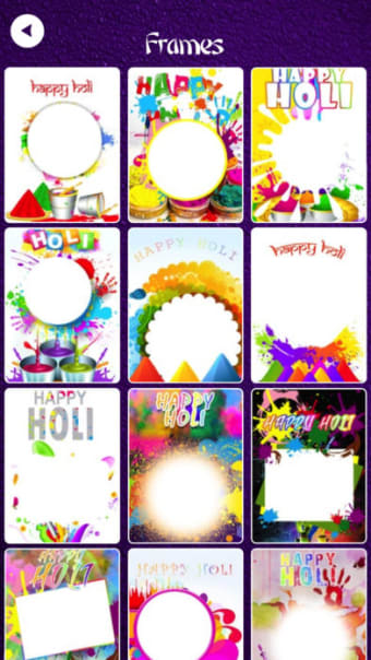 Holi Photo Frames - Sticker