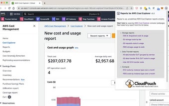 Reports for AWS Cost Explorer