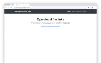 Open local file links