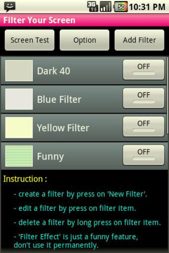 Filter Your Screen