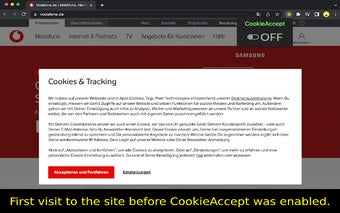 Cookie popup blocker