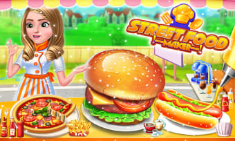 Street Food Pizza Maker - Burger Shop Cooking Game