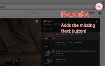 Nextube - The missing next button