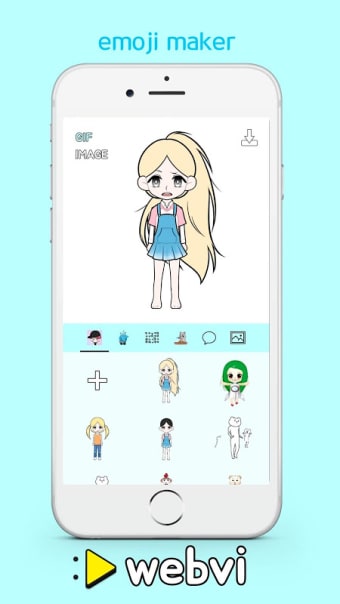 Webvi - K-pop IDOL style avatar emoji maker