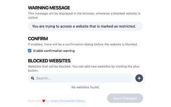 Simple Website Blocker