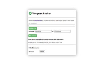 Telegram Pusher