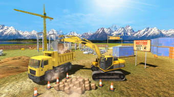 Construction Crane  Dump Truck-Operate Excavator