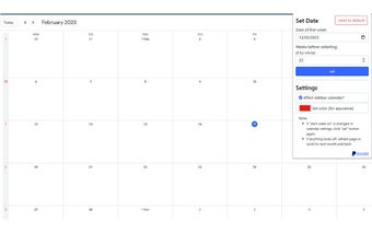 Custom Week Number - Google Calendar