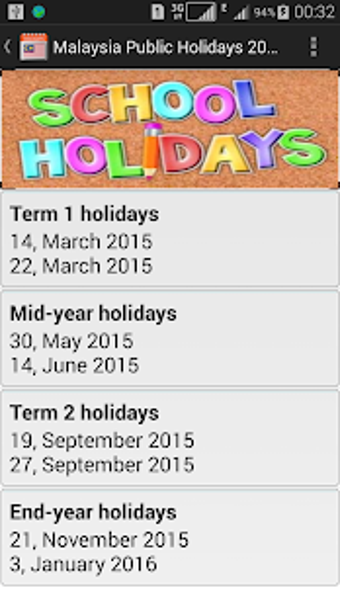 Malaysia Public Holidays