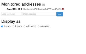 BTC Address Monitor