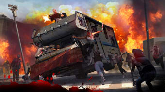 Fanatic Truck Hit Zombies