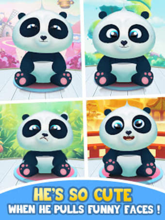 Pu - Cute giant panda bear virtual pet care game
