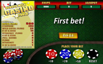 Deuces Wild Casino Poker