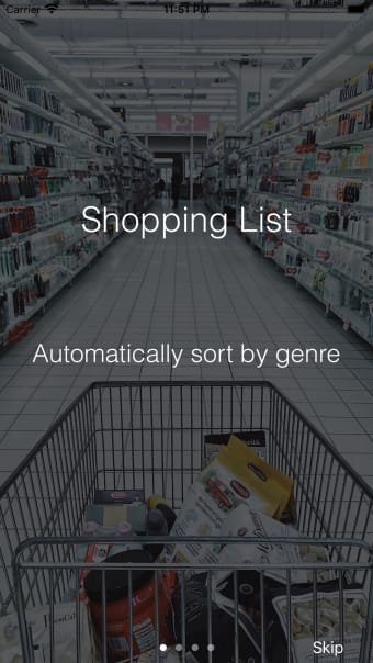 Shopping List - Auto Sorting