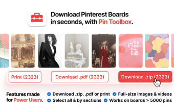 Pin Toolbox - Pinterest Board Downloader