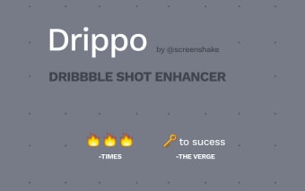 Drippo: Dribbble Shot Enhancer
