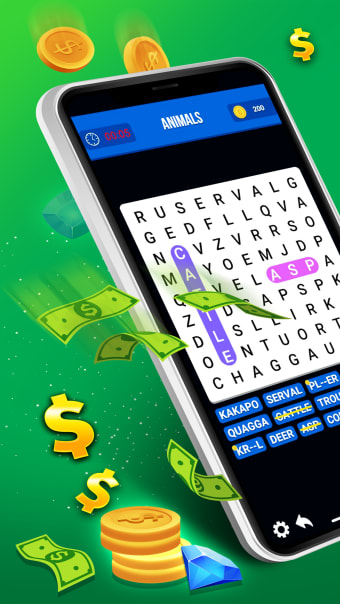 Word Search Cash: Money Games