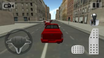Driving Sports Van in Traffic 3D