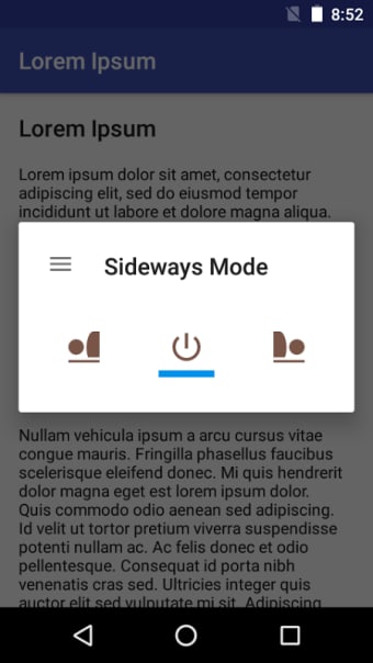 Sideways Mode