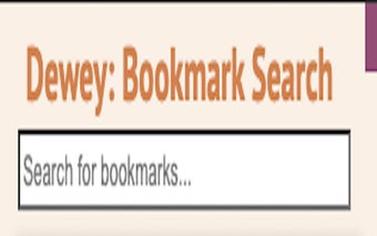 Dewey: Bookmark searcher