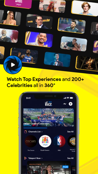 360VUZ: Watch 360 Live Stream  VR Video 3D Views