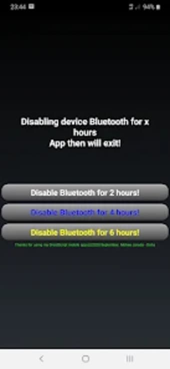 Disable Bluetooth On Device Ut