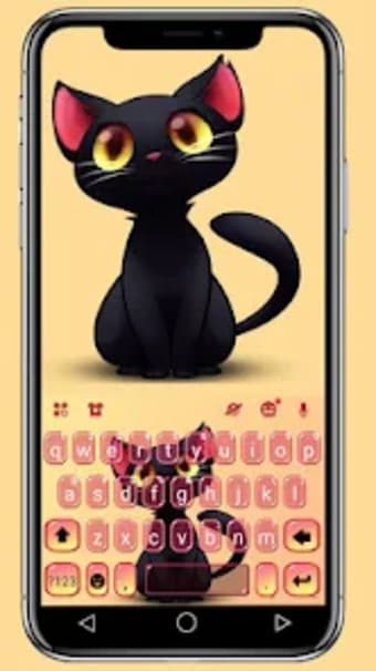 Black Cute Cat Theme