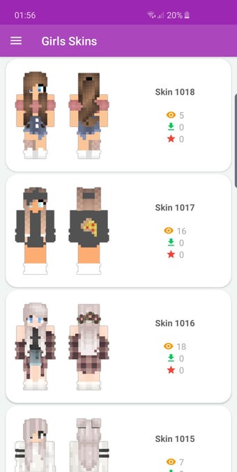 Girls Skins for Minecraft PE