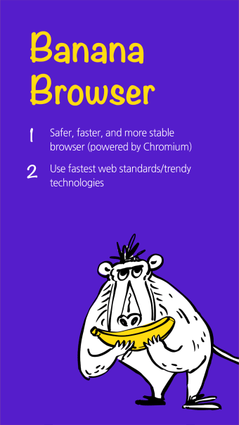 Banana Browser: Adblock Secure DNS Fast  Secure