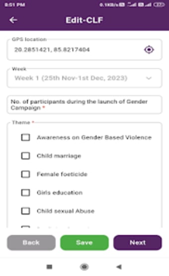 Gender Campaign CLF User
