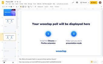 Wooclap for Google Slides