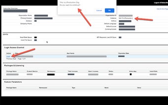 Salesforce - Confirm Production Login Access