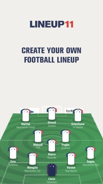 Lineup11- Football Line-up