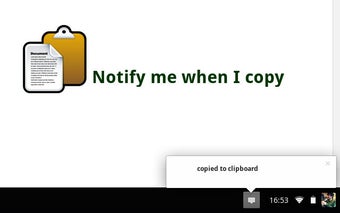 Notify me when I copy