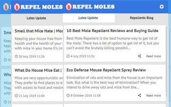 Repel Moles - Latest Blog News Update