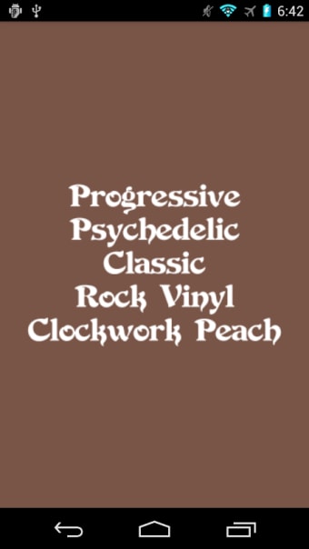 Rock Vinyl Clockwork Peach