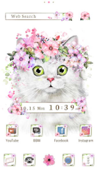 Flower Crowned Cat Theme
