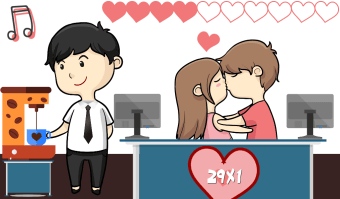 Office Kiss Game