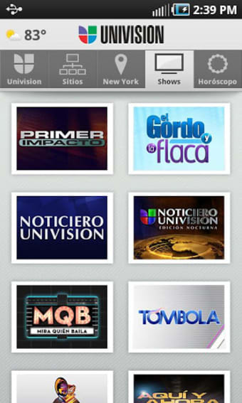 Univision App: Incluido con tu servicio de TV