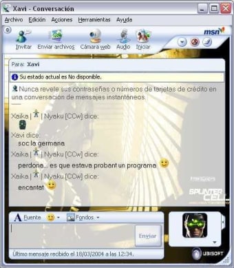Splinter Cell MSN Messenger Kit