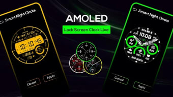 AMOLED Lock Screen Clock Live