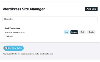 WordPress Site Manager