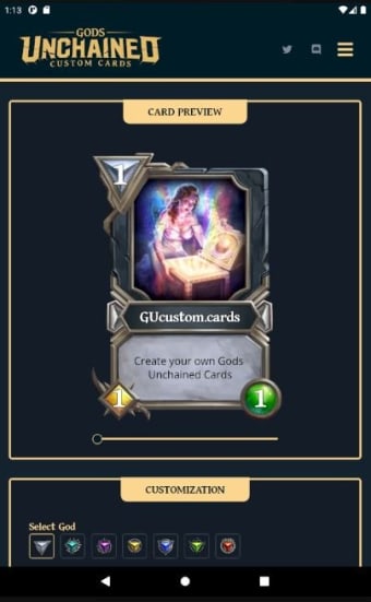 Gods Unchained - Custom Card Generator