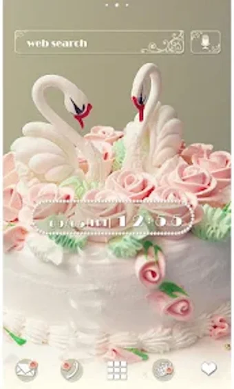 Cute Wallpaper Swan Cake