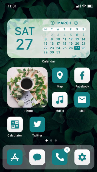 Wow Teal White - Icon Pack