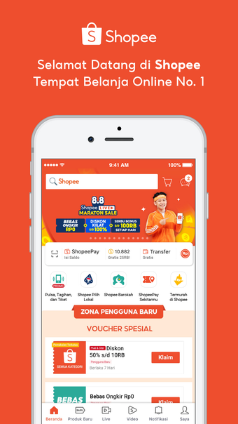 8.8 Shopee Live Maraton