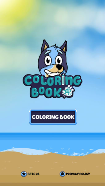 Coloring Bluey by number